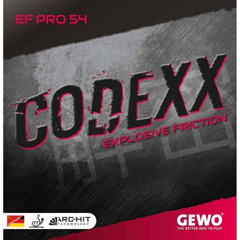 rbprox - 게보 코덱스 프로 54-약 점착성러버(CODEXX EF PRO 54), 빨강(Max)