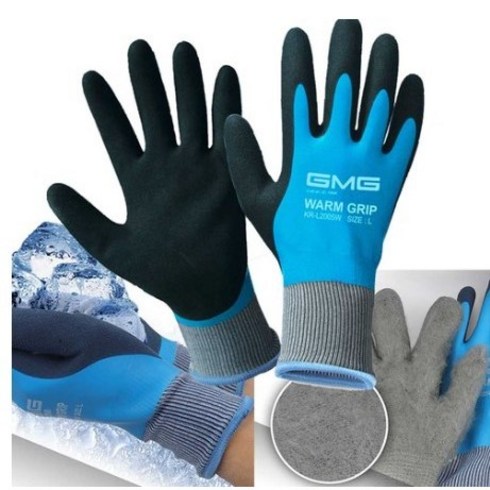2023년 가성비 최고 골드윈장갑 - (5켤레무료배송) GMG 지엠지 방수방한장갑 (웜그립) 겨울낚시 냉동고작업 물작업, GMG방수방한장갑(웜그립)(5켤레)