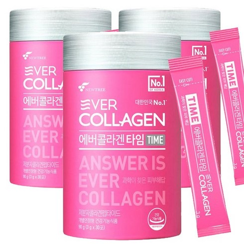 에버콜라겐 타임, 90g, 3개