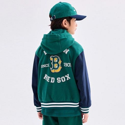 엠엘비 키즈 MLB KIDS 바시티 클래식 야구점퍼 BOS D.Green