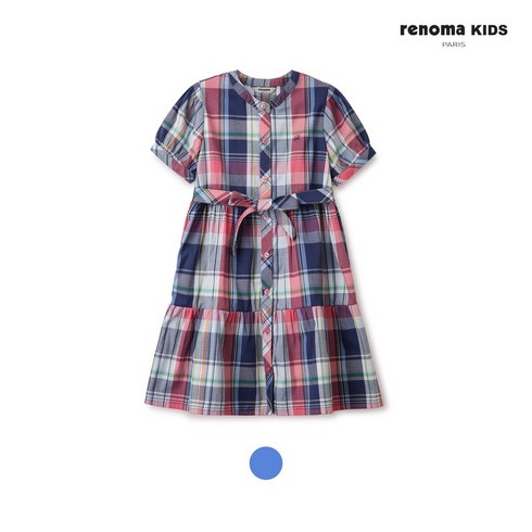레노마 키즈 여아 멀티체크셔츠형원피스 R2322O616 13
