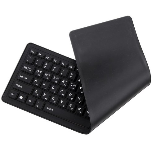 엠비에프 실리콘 롤 키보드 USB 103키 방수기능 블랙 MBF-ROLL103-BK, 상세페이지 참조, 상세페이지 참조, 단품