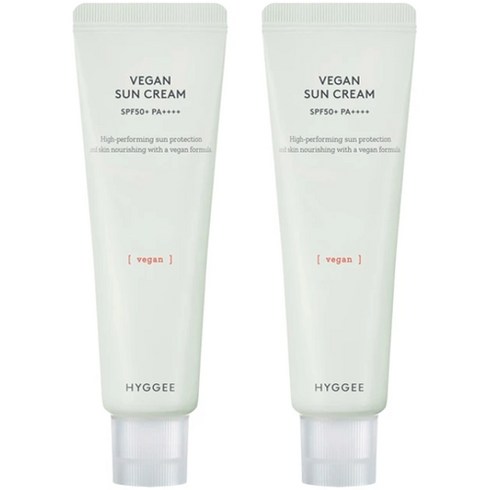 휘게 비건 선크림 SPF50+ PA++++, 50ml, 2개