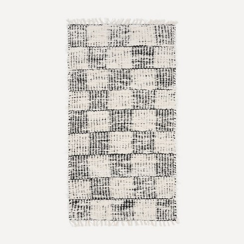 TEXTURED 포르투갈 코튼 러그 카페트 Mixed Check
