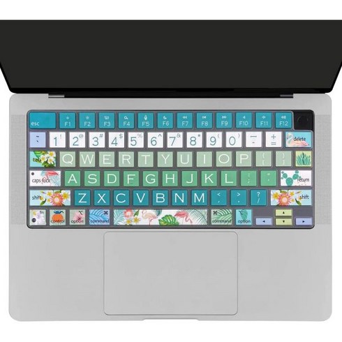 a2992 키보드 키스킨 - 키보드 커버 차단 자판 보호 덮개 노트북 Keyboard Cover for MacBook Pro 1416 A2442 A2779 A2918 A2992 A2485 A2780 A29, Flamingo