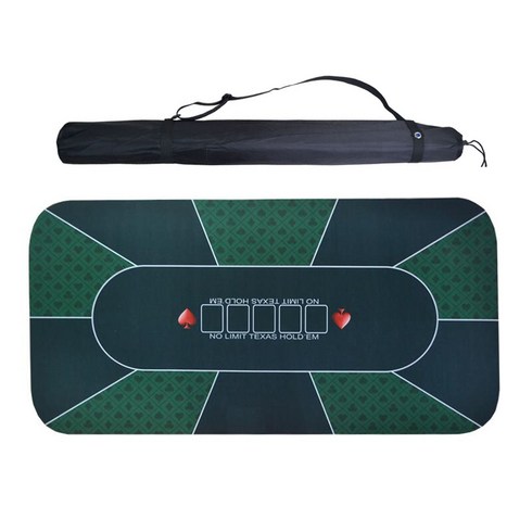 후니갬블 홀덤 테이블 게임 매트 그린 1800 x 900 mm, 혼합색상