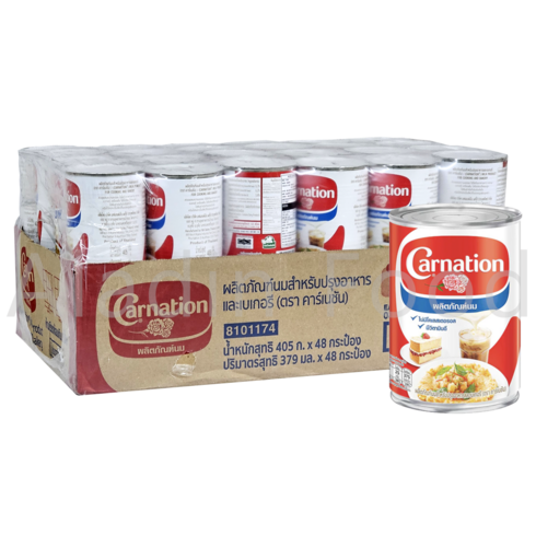 에프앤엔 카네이션밀크 무가당연유 405gx48ea(1박스) carnation, 405g, 48개