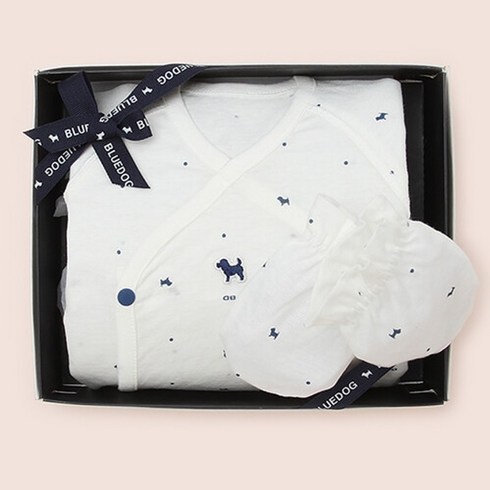 [AK PLAZA] [블루독베이비]NY)도기B.I배내저고리+손싸개SET