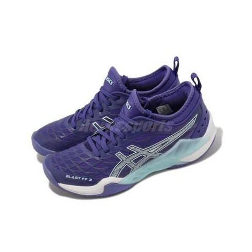 Asics 아식스 블라스트 FF 3가지 아쿠아마린 퍼플 배드민턴화 1072A080-401