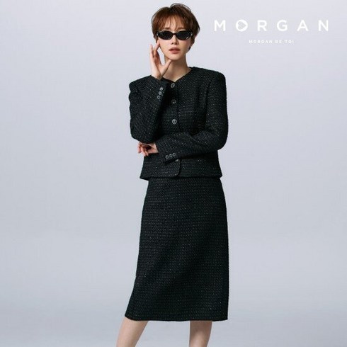 [24SS 최신상] MORGAN 트위드 스커트