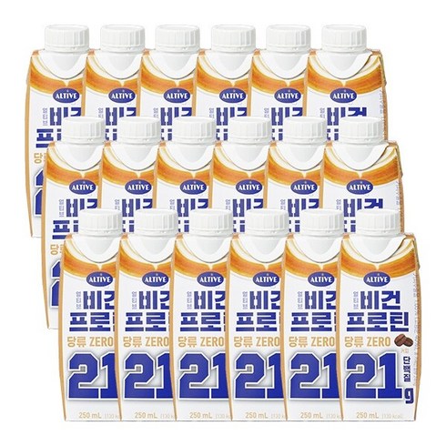 얼티브 비건프로틴 커피 250mL X 18입, 단품, 18개