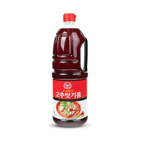 해표 요리백미 고추맛기름, 1.8L, 2개