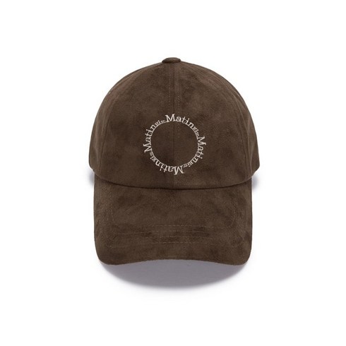 2023년 가성비 최고 마뗑킴가방 - (국내배송) MATIN KIM 마뗑킴 CIRCLE LOGO SUEDE BALL CAP IN BROWN