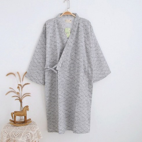 유카타판매 - 곰돌이샵 구름 유카타 잠옷 남여공용 커플잠옷 가운