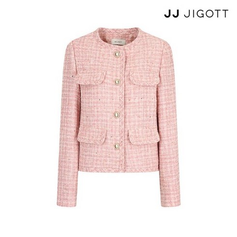 JJ지고트 플랩 장식 트위드 재킷 GP2M0JK911
