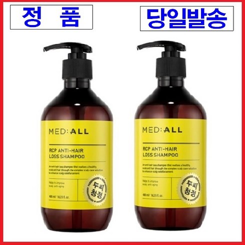 메디올 알시피 안티 헤어 로스 샴푸 우디향, 2개, 480ml