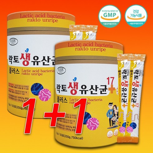 1+1 신프로바이오틱스 락토 생유산균 17PLUS 총100포 생유산균17종 함유, 100포, 2개