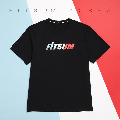 FITSUM 핏섬 핏썸 남여공용 반팔 배드민턴 복 티셔츠 T23FW1402 (BK)