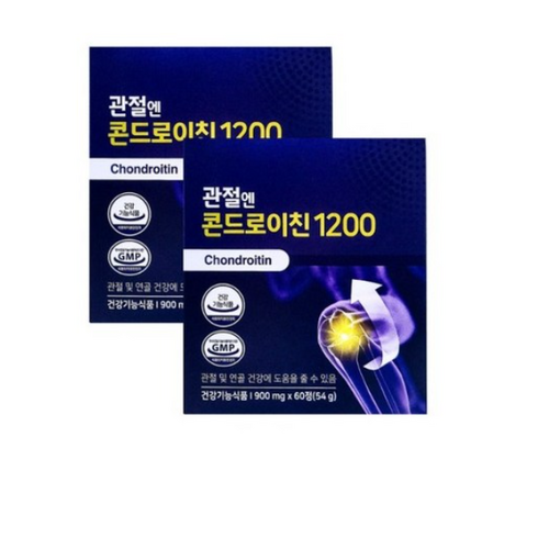 관절엔 콘드로이친1200 8개월분  - 관절엔 콘드로이친 1200 소연골 지성광고 식약처인증 건강강기능식품 관절연골 콘드리친, 60정, 8개