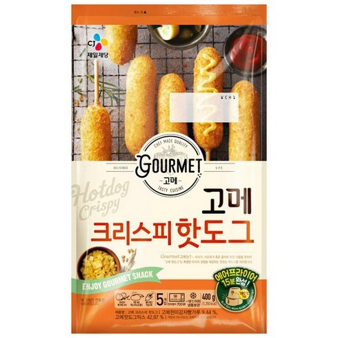 고메핫도그 - CJ제일제당 고메 크리스피 핫도그, 400g, 1개