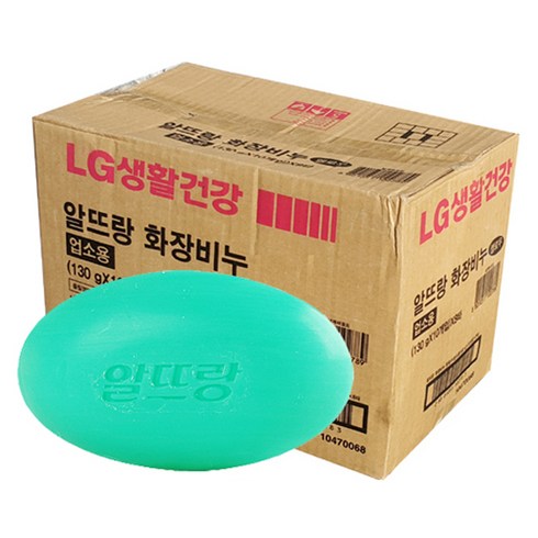 알뜨랑 세면비누 그린, 130g, 80개입