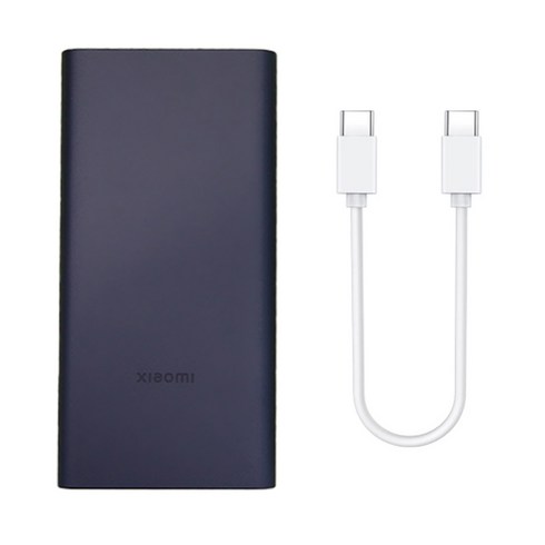 샤오미 7세대 10000mAh 22.5W 대용량 고속 충전 보조배터리, 7세대1만(네이비), +CtoC 케이블