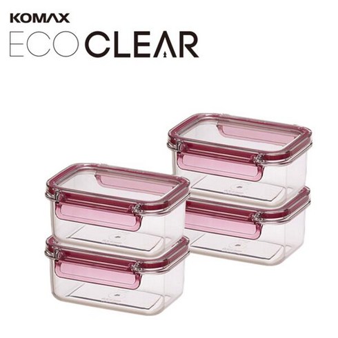 코멕스 ECO CLEAR 보관용기 직4종세트, 단일속성, 1개