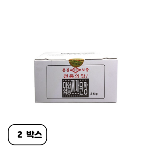 미화합동 찌개된장, 3kg, 2개