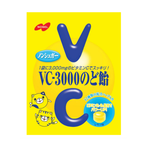2024년 가성비 최고 비트로캔디 VC1003 - 노벨 VC-3000 목캔디 90g 비타민 사탕, 단품