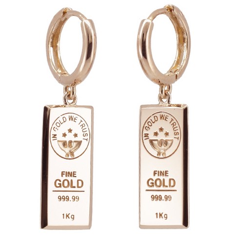 피아티 14K 18K FineGold 골드바 원터치 귀걸이 1726