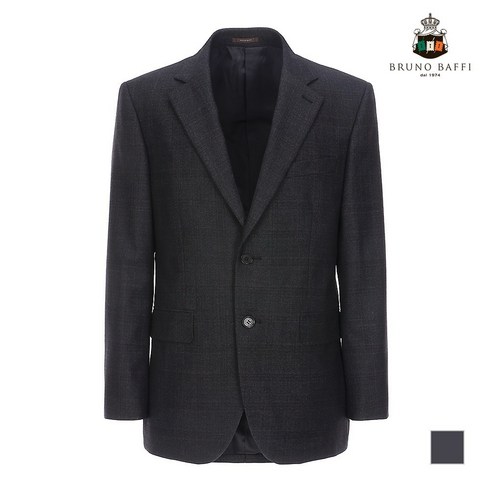 [BRUNO BAFFI] 글렌체크 울 싱글 투버튼 자켓_MANGASC9441