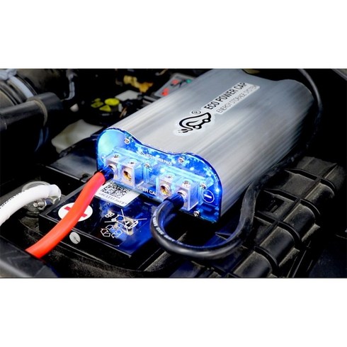 에코파워캡 썬더볼트 슈퍼캐패시터 자동차출력증강 연료절감 전류전압안정기, 1개