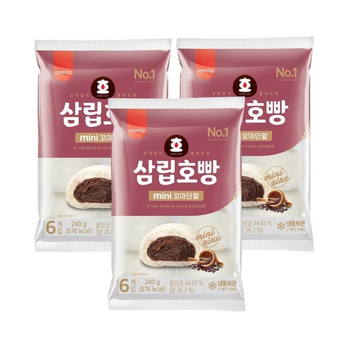 삼립 미니꼬마 단팥호빵(6개입) 240g x 3개