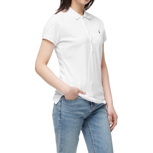 폴로 랄프로렌 POLO RALPH LAUREN 23%추가적립 슬림 핏 메시 폴로 화이트 체육대회 반티 단체티