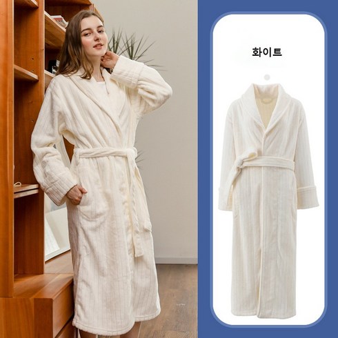 ANYOU 가을 겨울 잠옷 밀크융 호텔 샤워가운 목욕가운 커플 로브 홈실내 가운