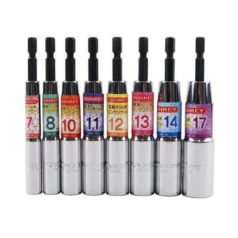 전동/임팩 육각 롱비트 드릴 비트 소켓 복스 렌치 복스알 5.5mm에서24mm 17종, 육각 롱비트 소켓 19mmx110mm, 1개