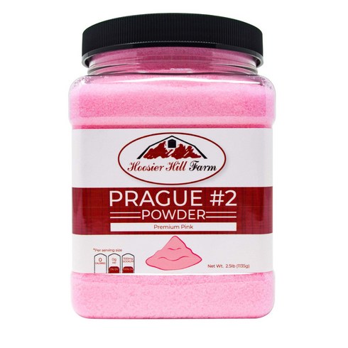 Hoosier Hill Farm Prague Powder No.2 Pink Slow Curing Salt 후저힐팜 프라그파우더핑크슬로우큐어링솔트염지소금 1.1kg, 1팩