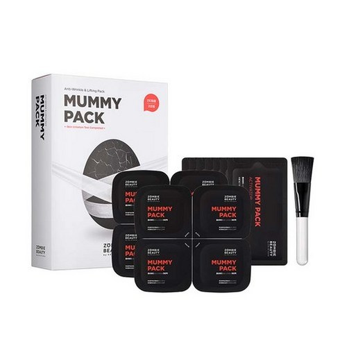 스킨천사 좀비뷰티 머미팩 파우더 2g x 8p + 엑티베이터 3.5ml x 8p + 미니팩 브러쉬 세트, 2세트