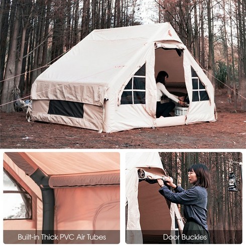 인천공항면세점캠퍼 - 몽골텐트 에어텐트 대형 A형 거실형 리빙쉘 텐트 6인용 가족 쉘터 원터치 자동 면 장박 캠핑 방수 팽, 1)Camping Lamp ONLY