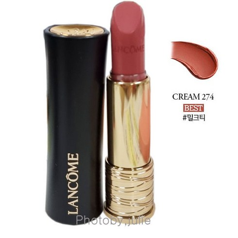 [백화점정품]랑콤 압솔뤼 루즈 크림 3.4g CREAM 274 차분하고 분위기 있는 컬러, 밀크티, 1개