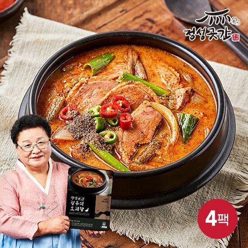 강순의 광주식 오리탕 4팩(800g/팩)[무료배송 간편식], 단품