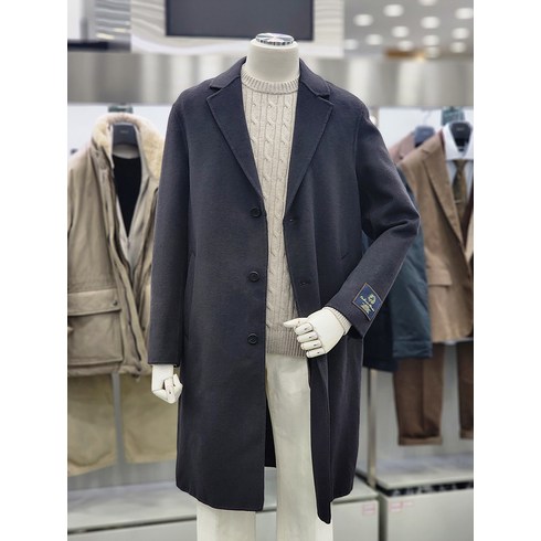 앤드지 ANDZ 캐시미어 울 블렌드 핸드메이드 코트 BZC4CG1101 GY