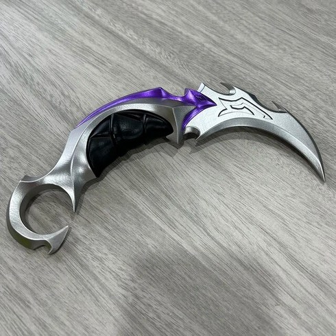 카람빗 정글도 캠핑나이프 발로란트 프라임 카라빗 전술 칼 근접 PVC 코스프레 게임 무기 모델 // 2.0 컬렉션 사무라이 소드 카타나 아이 장난감, [06] Reaver Karambit