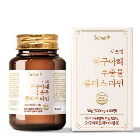 스캇나인 시크릿 아마존 안데스 아구아헤 추출물 볼케이노 플러스, 1개, 60정