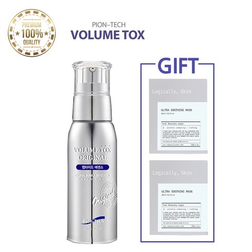 [정품 단독] 파이온텍 볼륨톡스 오리지널 펩타이드 에센스 40ml (신형)+최고급 마스크팩 2매 단독 증정!, 1개
