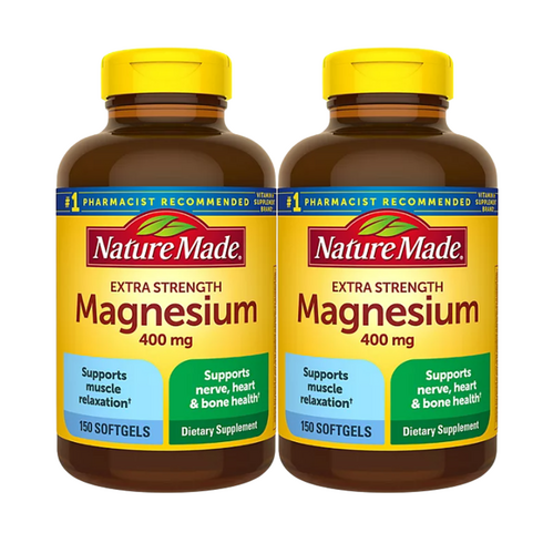 Nature Made Magnesium 네추럴 메이드 마그네슘 400mg 150소프트젤 2팩, 2개, 150정