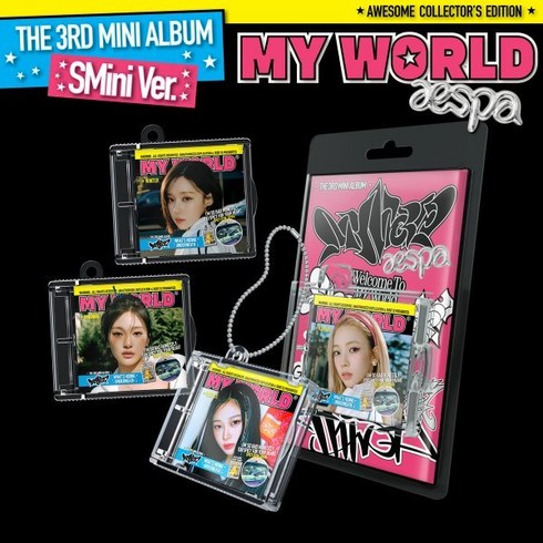 에스파스미니 - 에스파 (aespa) - 미니앨범 3집 : MY WORLD [SMini Ver.](스마트앨범) [커버 4종 중 1종 랜덤발송]