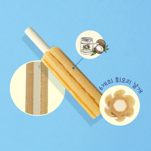 페스티 덴탈 코코넛 츄잉스틱 덴탈껌180g, 1팩