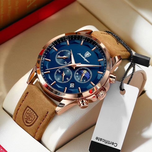 와이지엘 스위스 명품 스타일 남성용 손목시계 멀티 패션 쿼츠 고급 시계