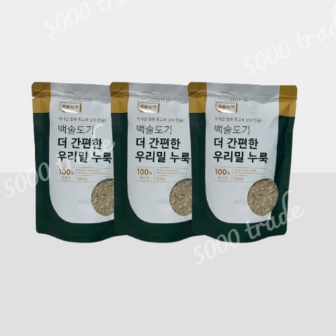 더본 백술도가 더 간편한 우리밀 누룩 효모 세트 국내산 막걸리 3개 (600g), 우리밀 누룩 3개